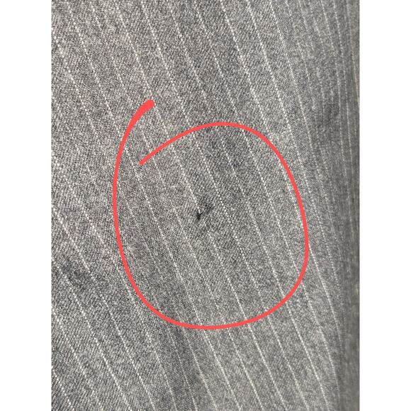 Neil Barrett Sport Coat Wool Notch Lapel‎ Mens 40 Gray Pinstripe Italian Blazer - Picture 5 of 15